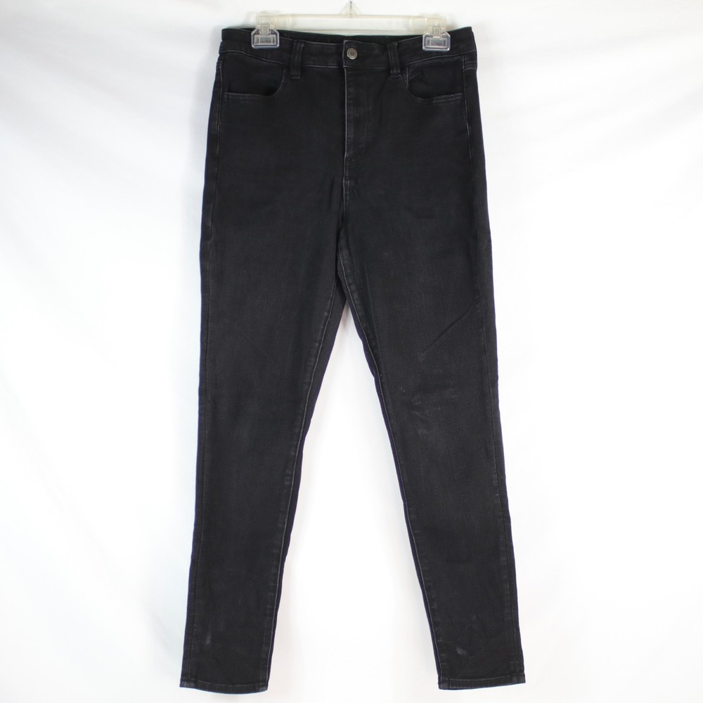 American Eagle Outfitters Black Super Hi-Rise Jegging Pants Women's Size 12 Reg